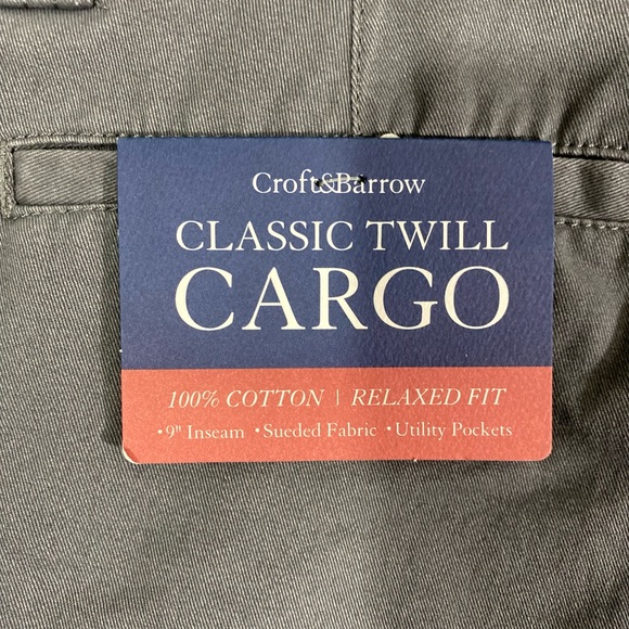 🆕 CROFT & BARROW Cargo Mens Shorts - Picture 4 of 5